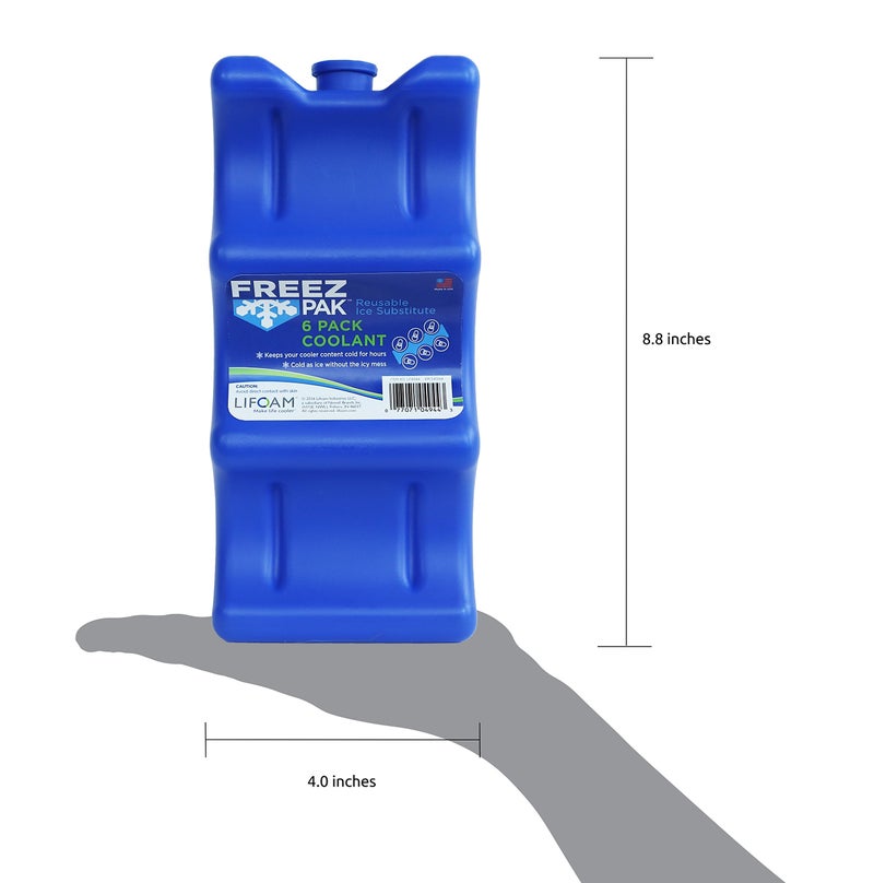 Lifoam Freez Pak Hold 6 Can Soda Beer Coolant Reusable Ice Pack - Image 3